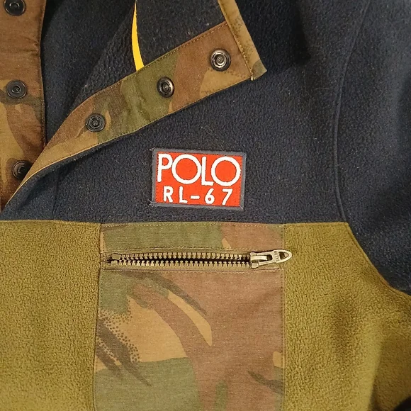 Polo Ralph Lauren Navy and Olive Pullover - Picture 2 of 7